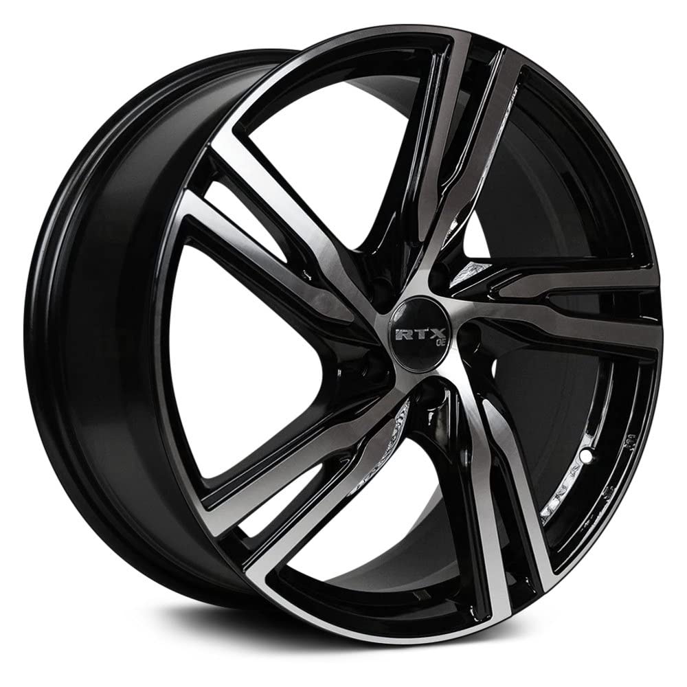 Custom RTX Gothenburg Wheel - 20x8, 45 Offset, 5x108 Bolt Pattern, 63.4mm Hub - Gloss Black Machined Rim