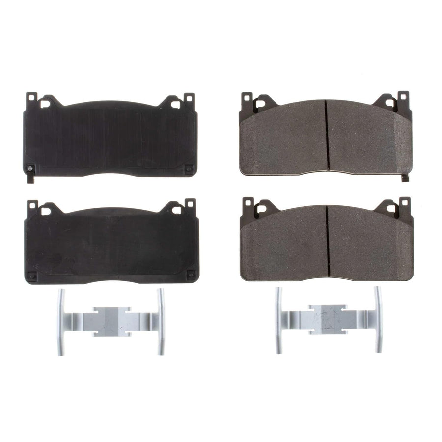 Front Brake Kit Power Stop For Ford Mustang 2016-20 - Ceramic Brake Pads With Installation Hardware, 17-1853