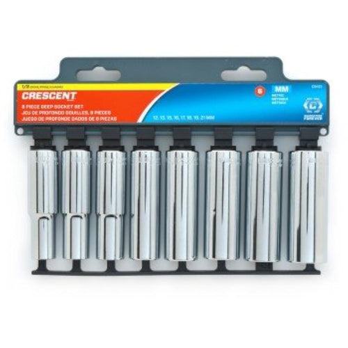 8PC APEX SCKT 1/2" DR MM DP