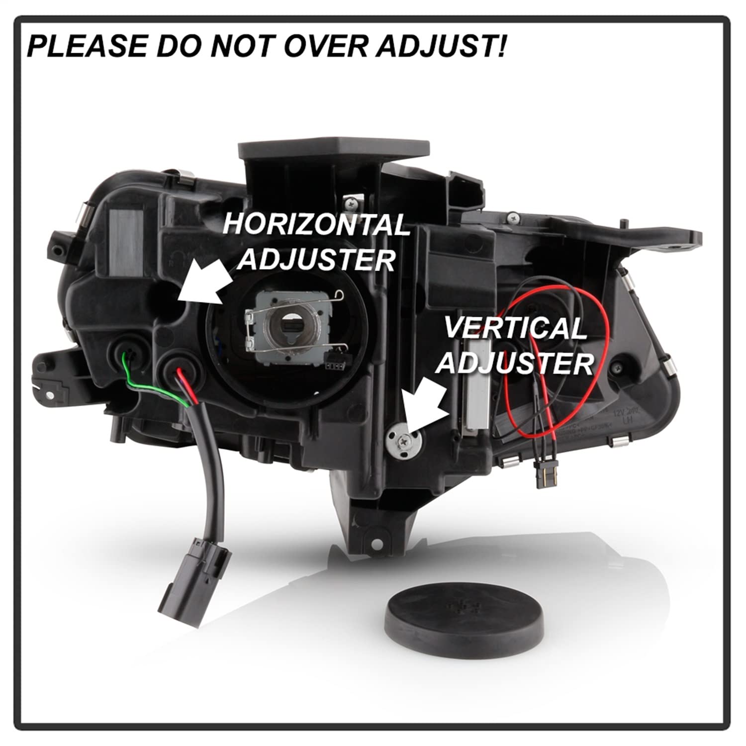 Projector Headlight Spyder - (PRO-YD-CCAM16HIDSI-SEQ-BK)