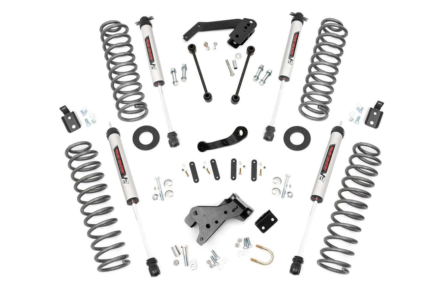 4" Rough Country V2 Lift Kit for 2007-2018 Jeep Wrangler JK 2-Door - 67370