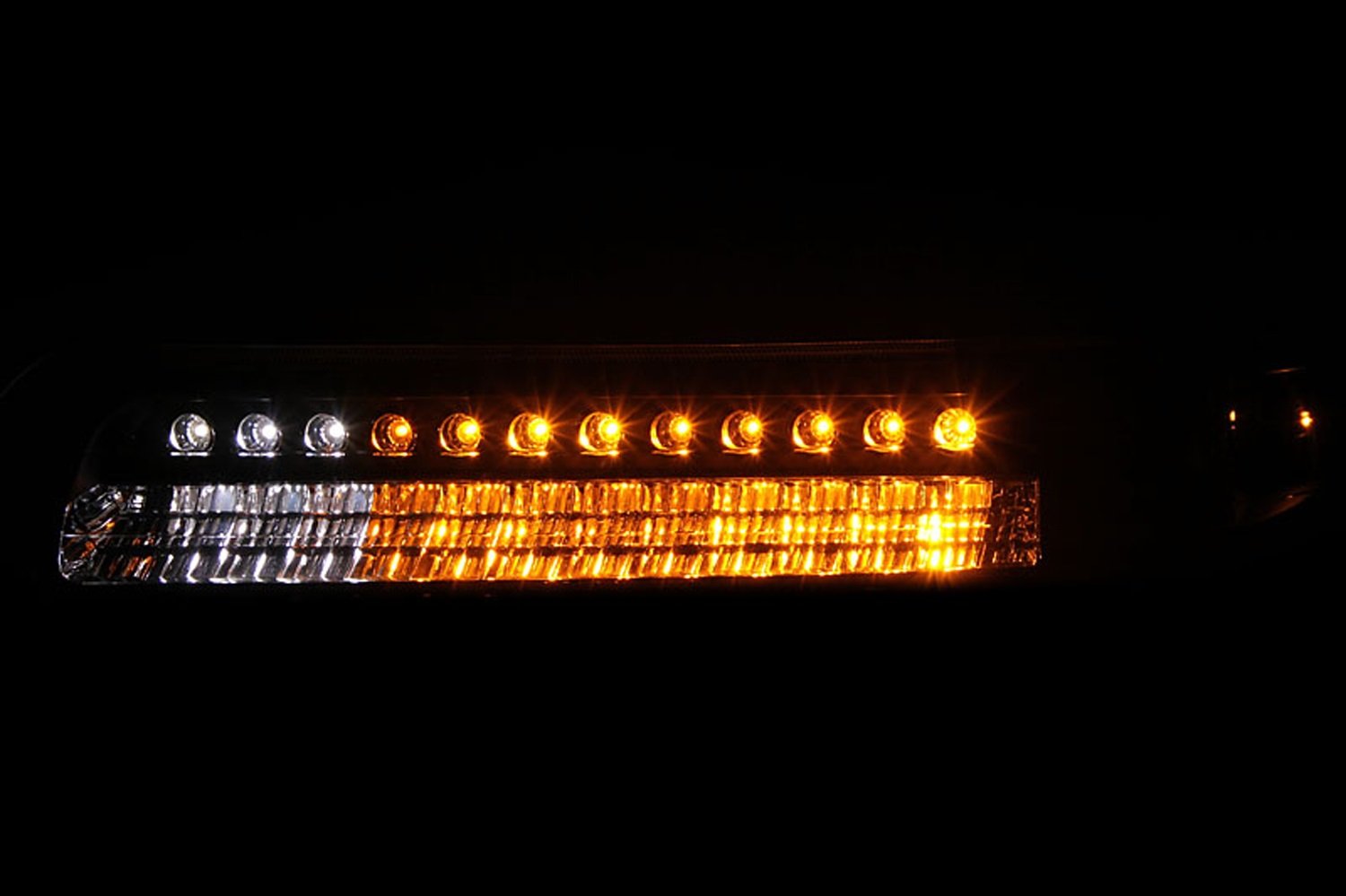 Chevrolet Silverado Anzo USA 511054 Chrome with Amber Reflectors LED Parking Light Assembly - (Sold in Pairs)