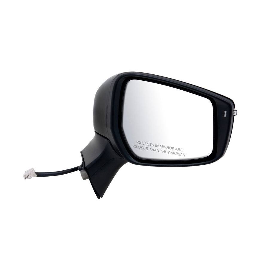 Nissan Versa Note Hatchback SR Model Passenger Side Mirror, Textured Black w/PTM Cover, w/Turn Signal, Foldaway, w/o CCD Camera, Power