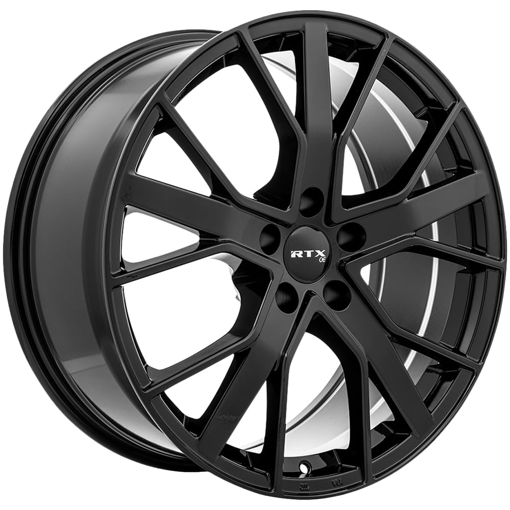 Custom RTX Wheel - 19x8.5, 35 Offset, 5x112 Bolt Pattern, 66.6mm Hub - Gloss Black Rim