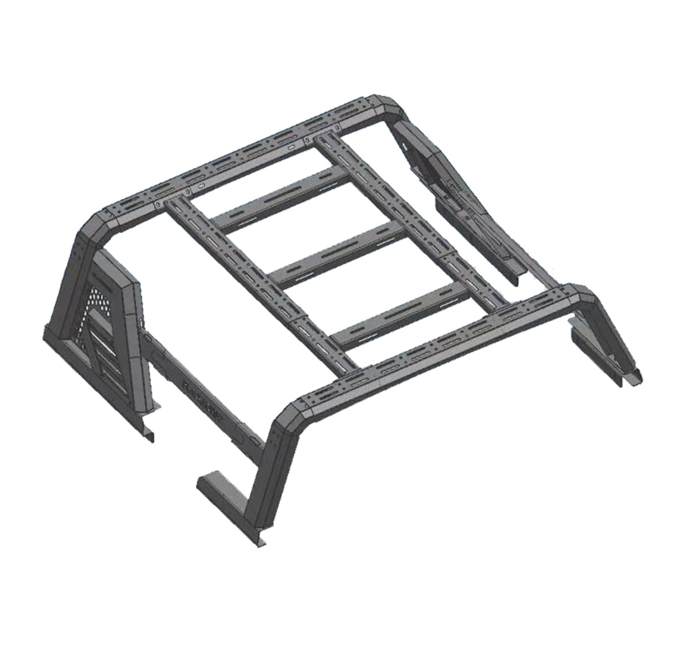 Armour II Black Horse Roll Bar W/Overland II Compatible with 14-22 Chevy Silverado 1500|14-24 GMC Sierra 1500|15-24 Ford F-150|15-24 Ram 1500|07-24 Tundra-AR2-01BOV1