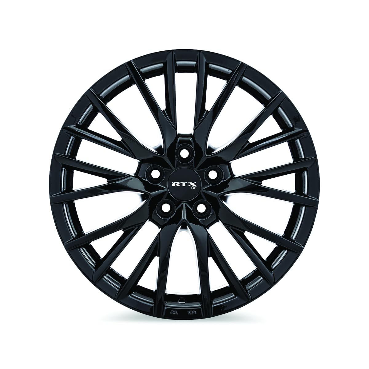 KYO RTX Custom Wheel - 20x8, 35 Offset, 5x114.3 Bolt Pattern, 60.1mm Hub - Gloss Black Rim