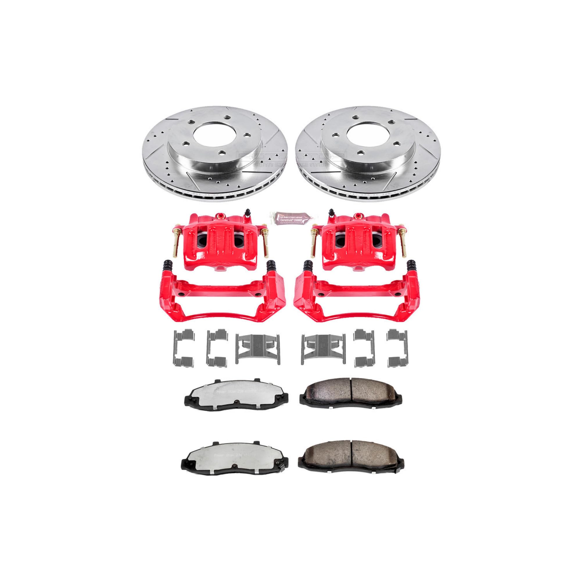 Power Stop Front KC1866-36 Z36 Truck and Tow Brake Kit with Calipers For Ford F-150 1997-2000 [Model Specific]