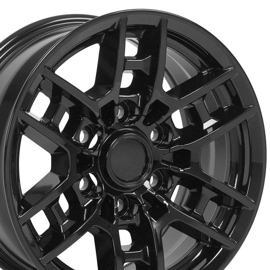 16 Inch OE Wheels Rim Fits 4Runner TRD Style 6x139.7 16x7 Gloss Black - Hollander 75258 (1)