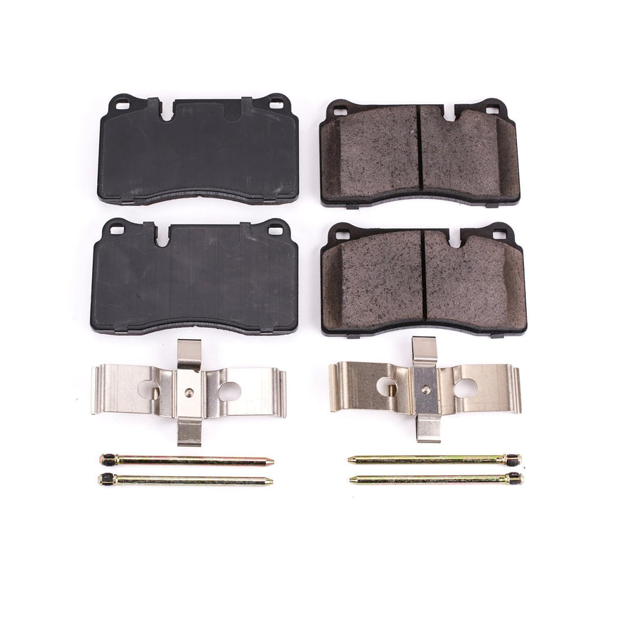 Power Stop Brake Kit Front For Volkswagen Touareg 2007-17 - Ceramic Brake Pads With Installation Hardware, 17-1165