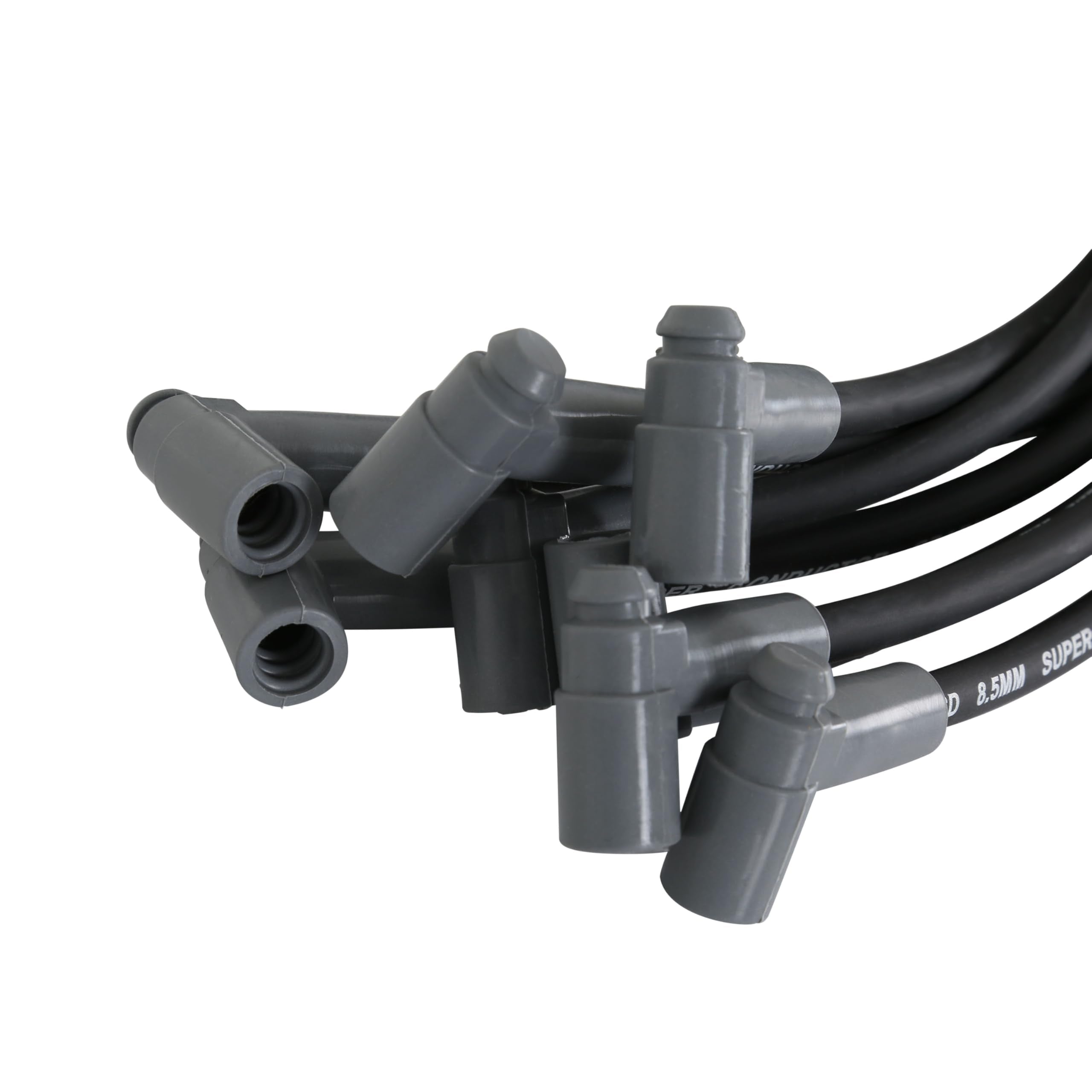 Super Conductor MSD 31763 Spark Plug Wire Set Black