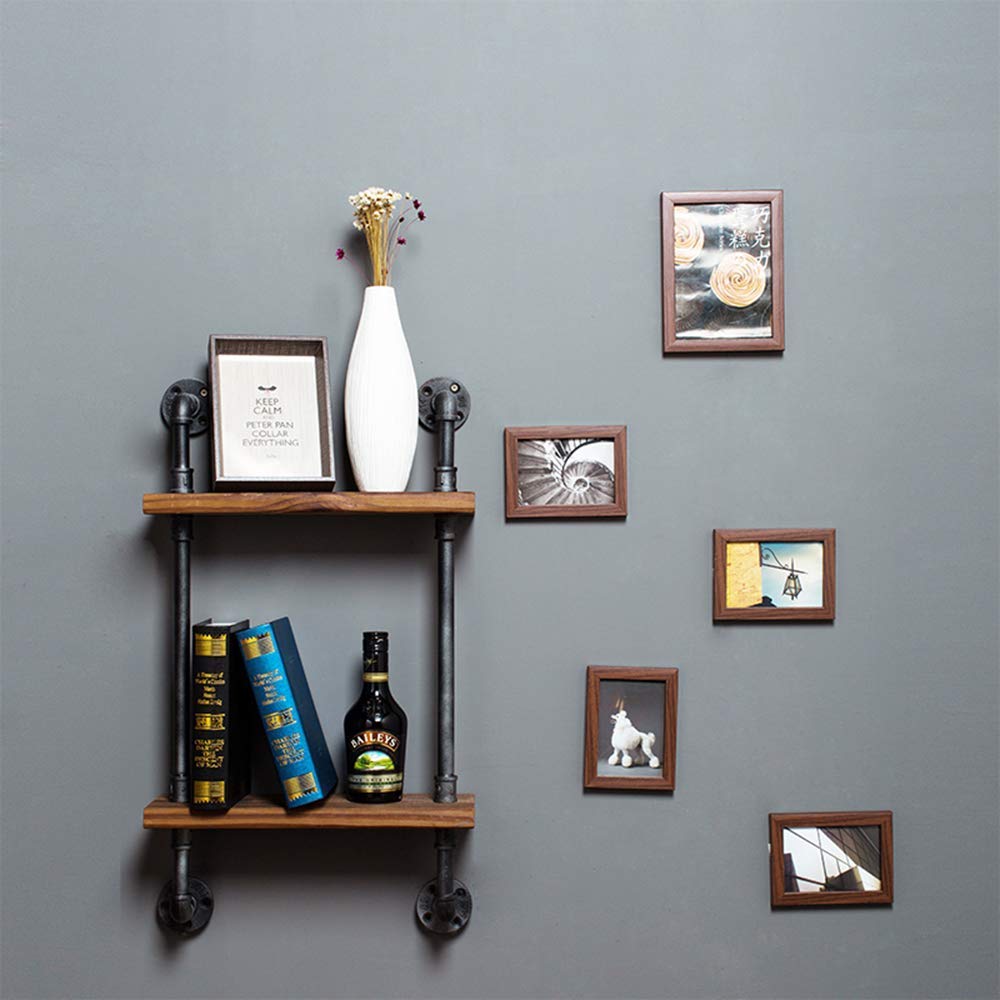 YIMJ Towel Racks Coat Rack Bathroom Old Industrial Wrought Iron Pipe Wall Shelves Wall Shelf Racks Clapboard Creative Towel Rack Bathroom