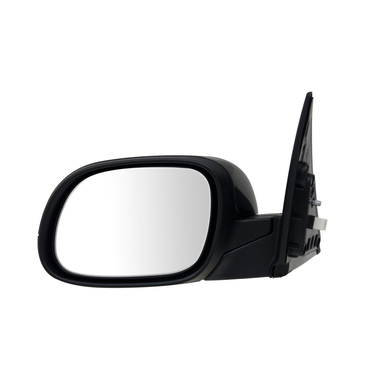 Driver Side Fit System Mirror for Kia Soul, Textured Black w/PTM Cover, Foldaway, Power