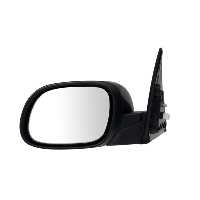Driver Side Fit System Mirror for Kia Soul, Textured Black w/PTM Cover, Foldaway, Power