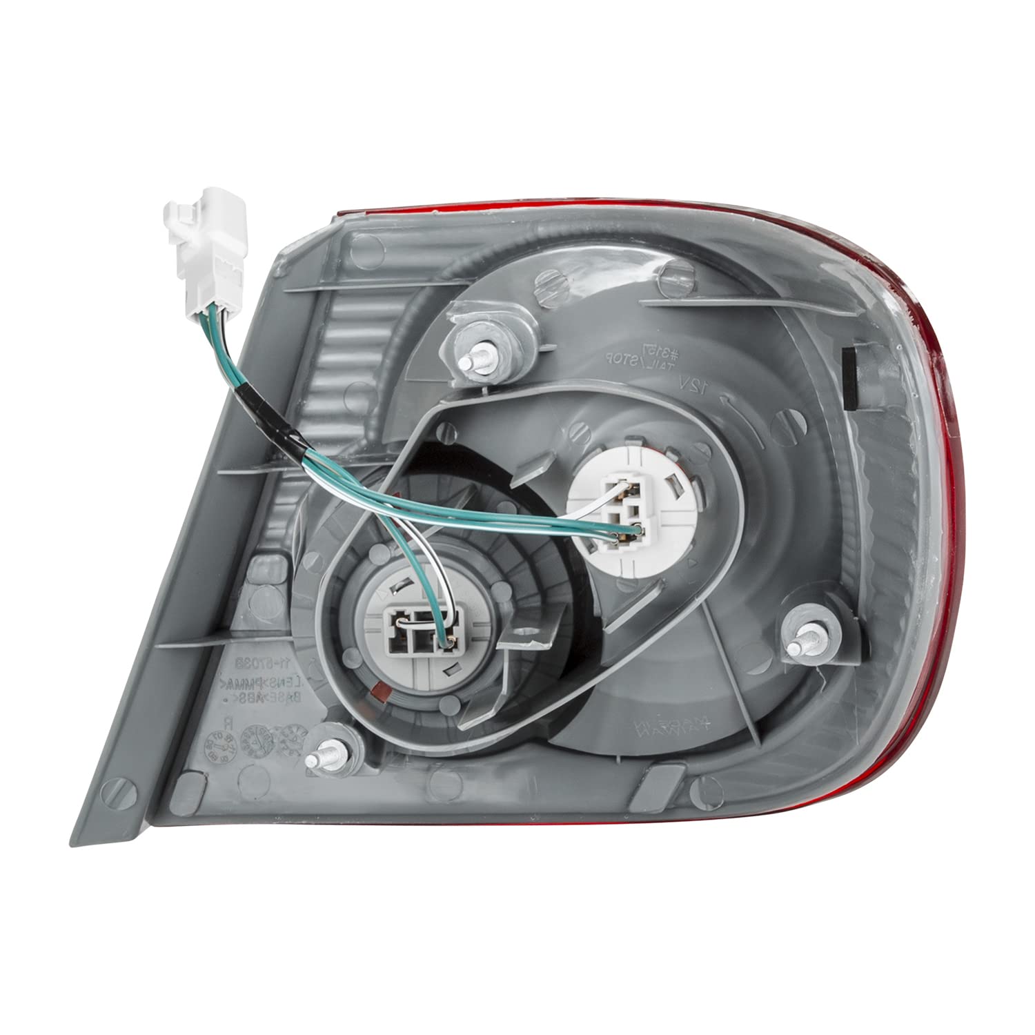 Left TYC Tail Light Assembly Compatible with 2005-2008 Toyota Corolla