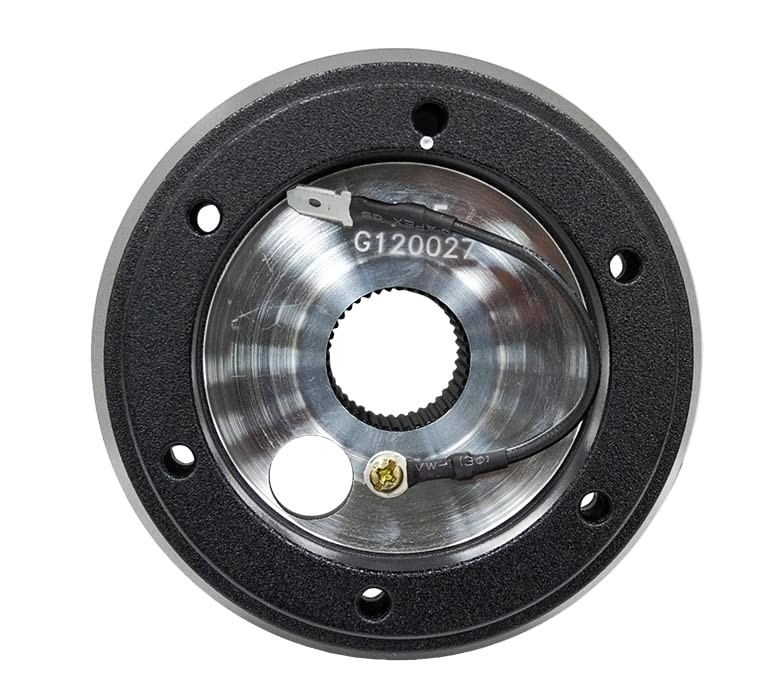 NRG Innovations Wheel Quick Release NRG-SRK-185H Short Hub Adapter 6 X 70mm Bolt Pattern, Retain Horn & Turn Signals, Black Body