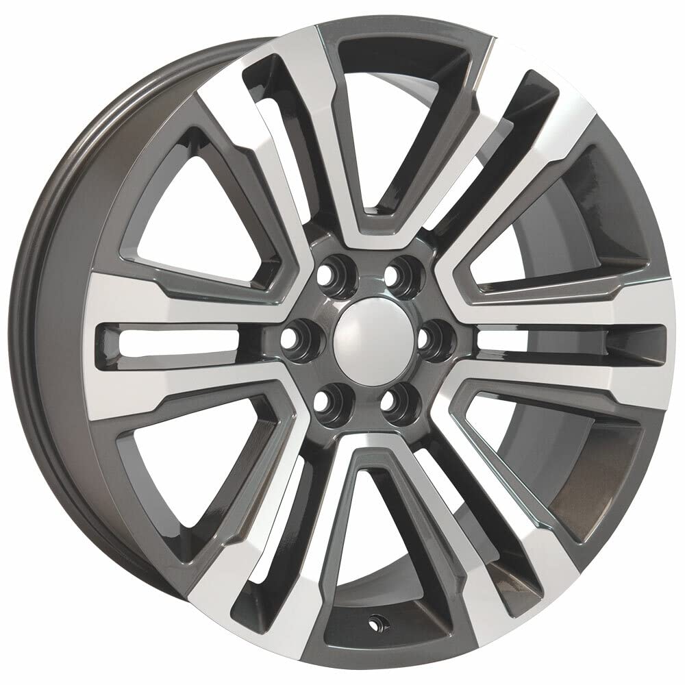 CV44-22090-6550-24MHB OE Wheels LLC Hyper Black Machined Wheel Painted (22 x 9. inches /6 x 139 mm, 24 mm Offset)