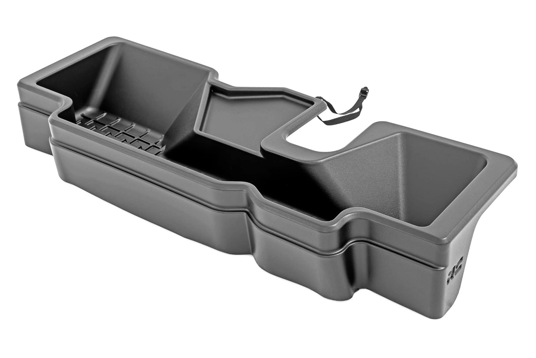 Rough Country Under Seat Storage for Crew Cab Ram 1500 (2019-2026) - Heavy-Duty Thermoplastic, Anti-Skid, Custom-Fit Rear Seat Organizer Tray