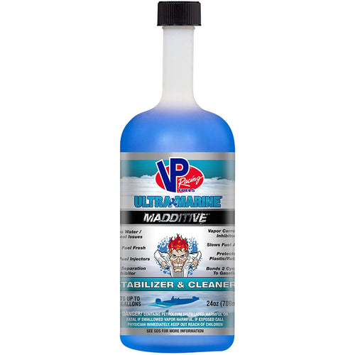 Madditive Ultra Marine Boat Fuel Stabilizer and Cleaner VP Racing Fuels for Winterizing and Engine Health/Performance, 24 Ounces