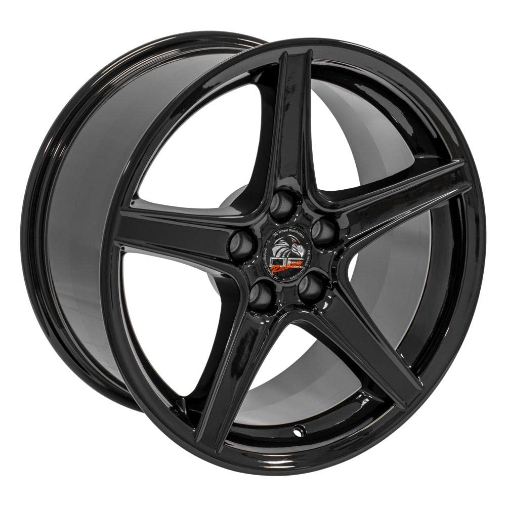 18 Inch OE Wheels FR06B Rim Fits Mustang FR500 Style 5x114.3 18x9 Gloss Black - Hollander 3810 (1)