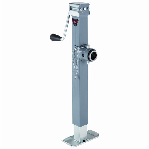 1SWL Bulldog 195 DTSFQ Square Jack (5000-Pound Support Capacity, 15-Inch Travel, Round Mount, O.T. Gray, I.T. Zinc)