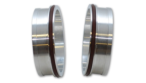 12550 Vibrant Power Flanges, Aluminum, Weld Ferrrules for Vibrant HD Clamp for 5.00 in. OD Tubing, includes PTFE O-Rings, Set of 2