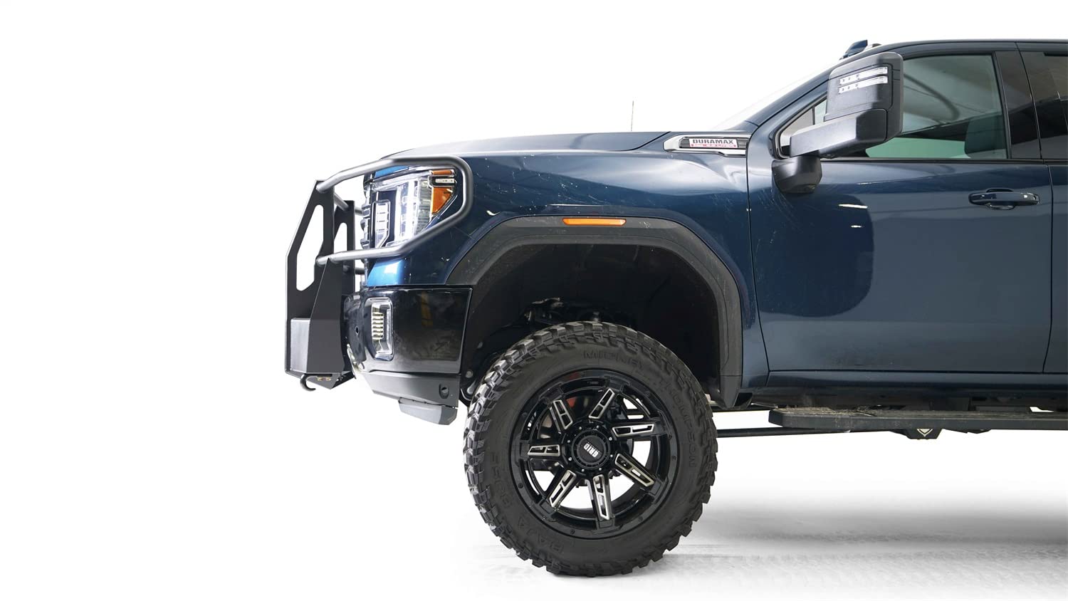 GM20-N5070-1 FAB FOURS Winch Mount fits 20-23 GMC Sierra 2500 HD - 2 Stage Black Powder Coat