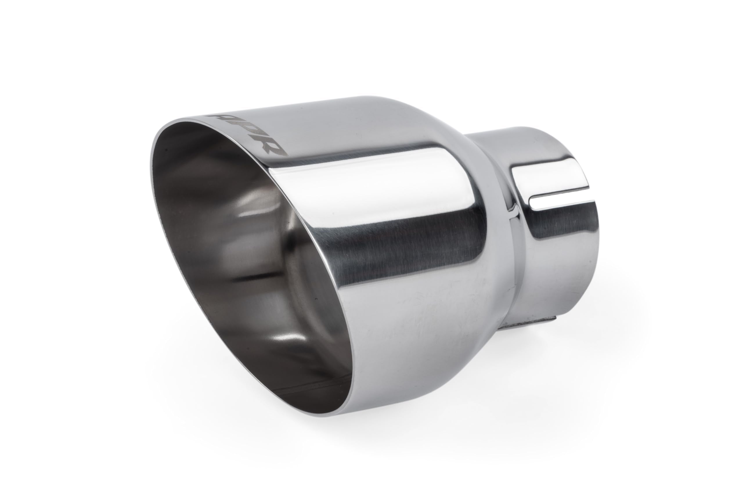 Single-Walled APR TPK0004 4 in. Slash-Cut Tips Polished Silver - Set of 2