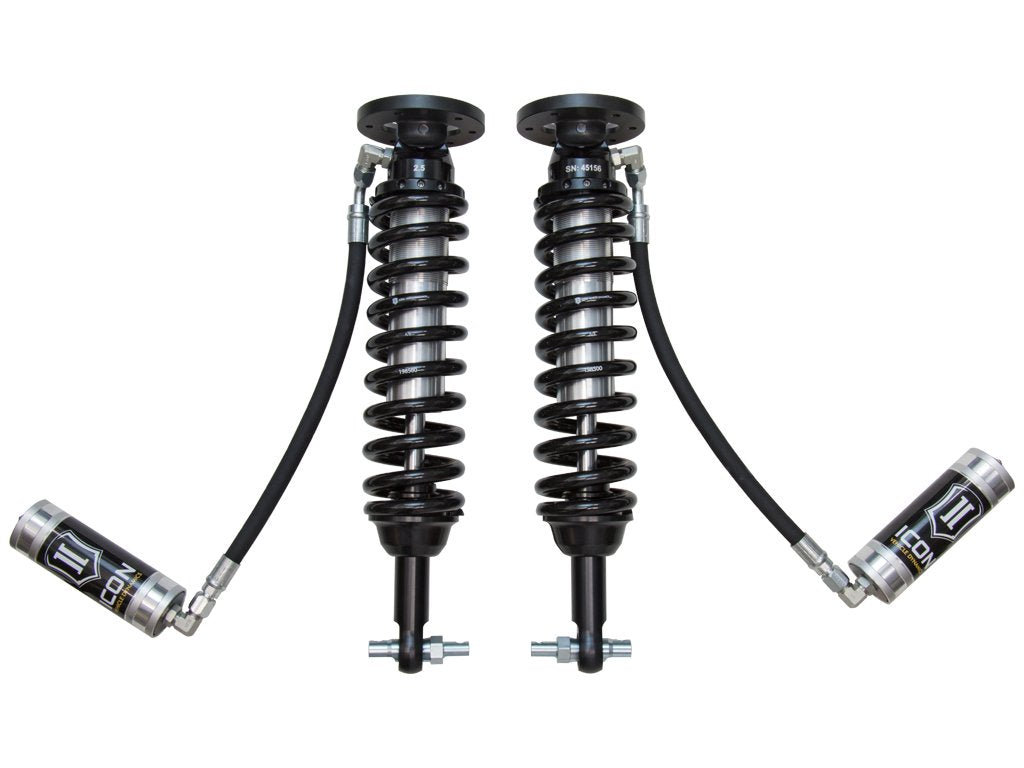 2-2.63 ICON Lift Front 2.5 VS Remote Reservoir Coilover Kit, Compatible with 15-20 Ford F150 4WD, 91811