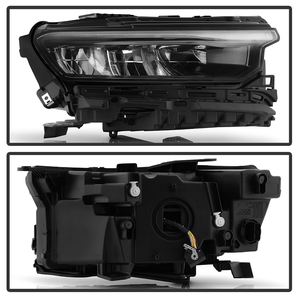 Jeep Grand Cherokee Spyder (POE) 22-24 White DRL (Front Light Animation) w/o auto Leveling Full LED Headlight - OE Right
