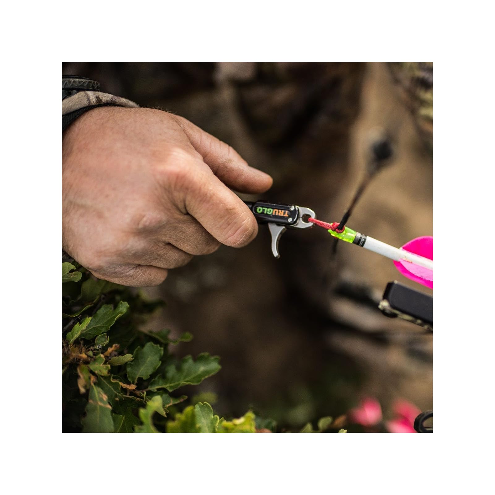 Nitrus TRUGLO Dual-Jaw Ultra-Smooth Extremely Quiet Archery Release Aid, Side-Lock Connection, Realtree Camo