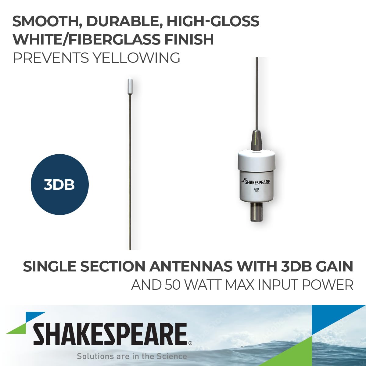 3' Shakespeare 5215-AIS VHF Ais