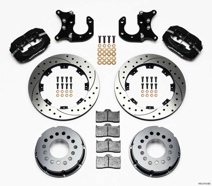 Pro-Series Wilwood Rear Disc Kit for Big Ford with 2.36" Offset