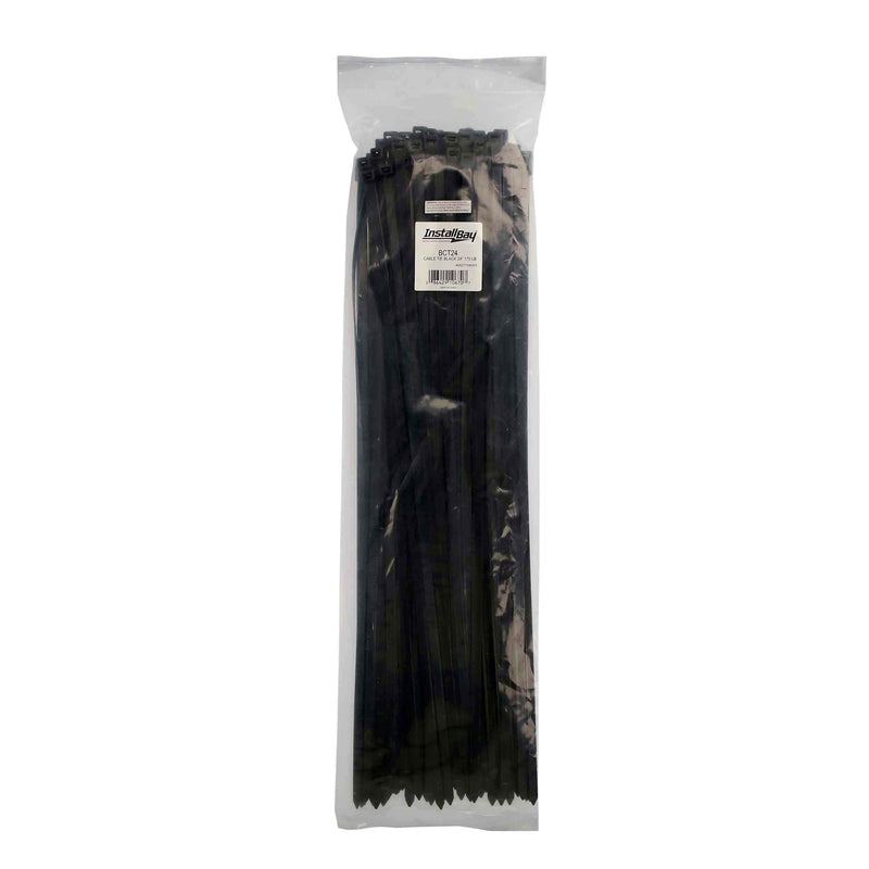 BCT36 Install Bay Cable Tie 36 Inch 175 Pound Black, 50-Pack