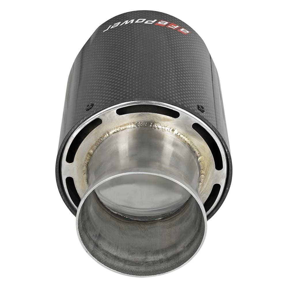 MACH Force-Xp aFe Power-49C32068-C 4-1/2" Carbon Fiber/Stainless Steel Exhaust Tips