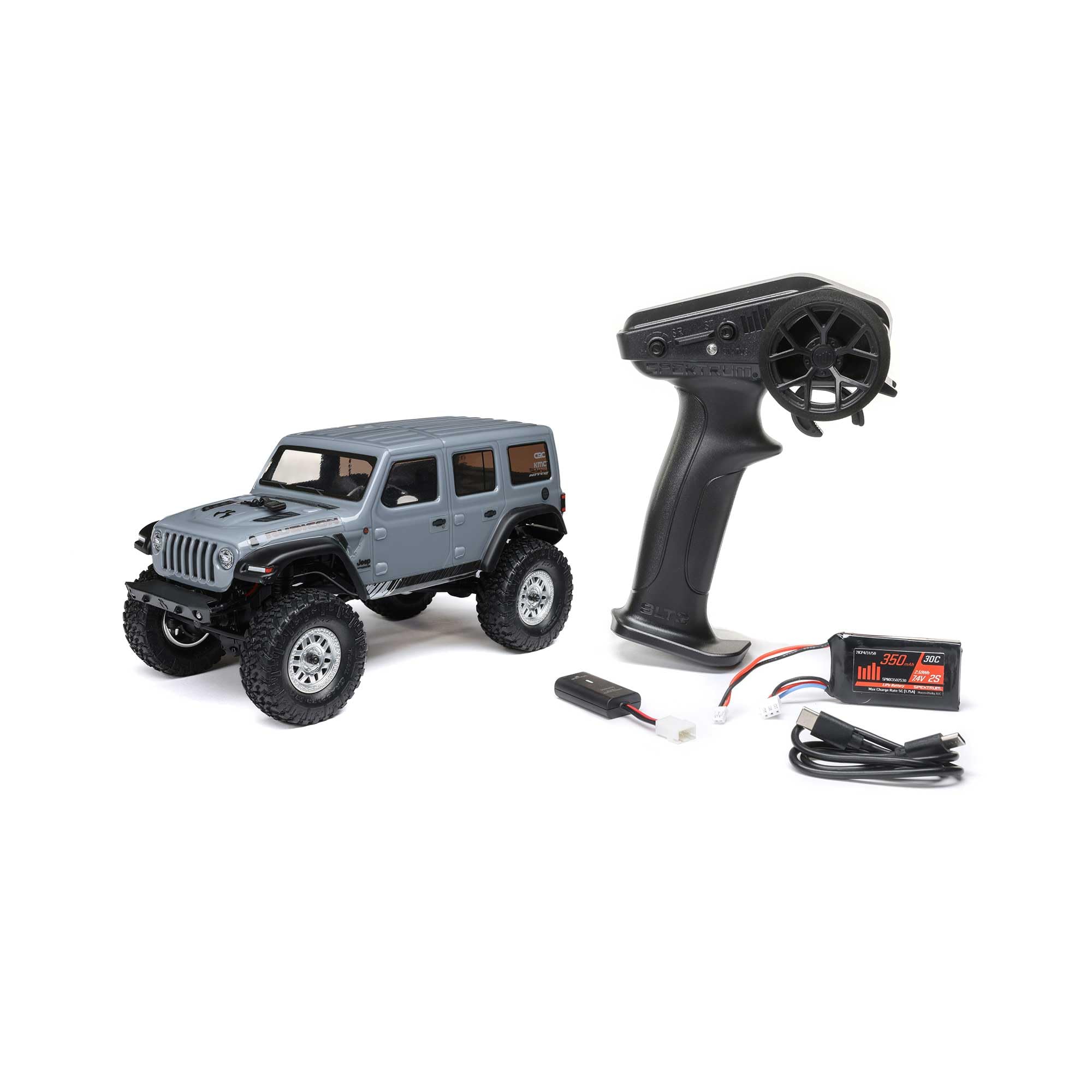 Axial RC Truck SCX24 2019 Jeep Wrangler JLU CRC, 1/24 Gray: 4WD RTR (Battery and Charger Included), AXI00002V3T3
