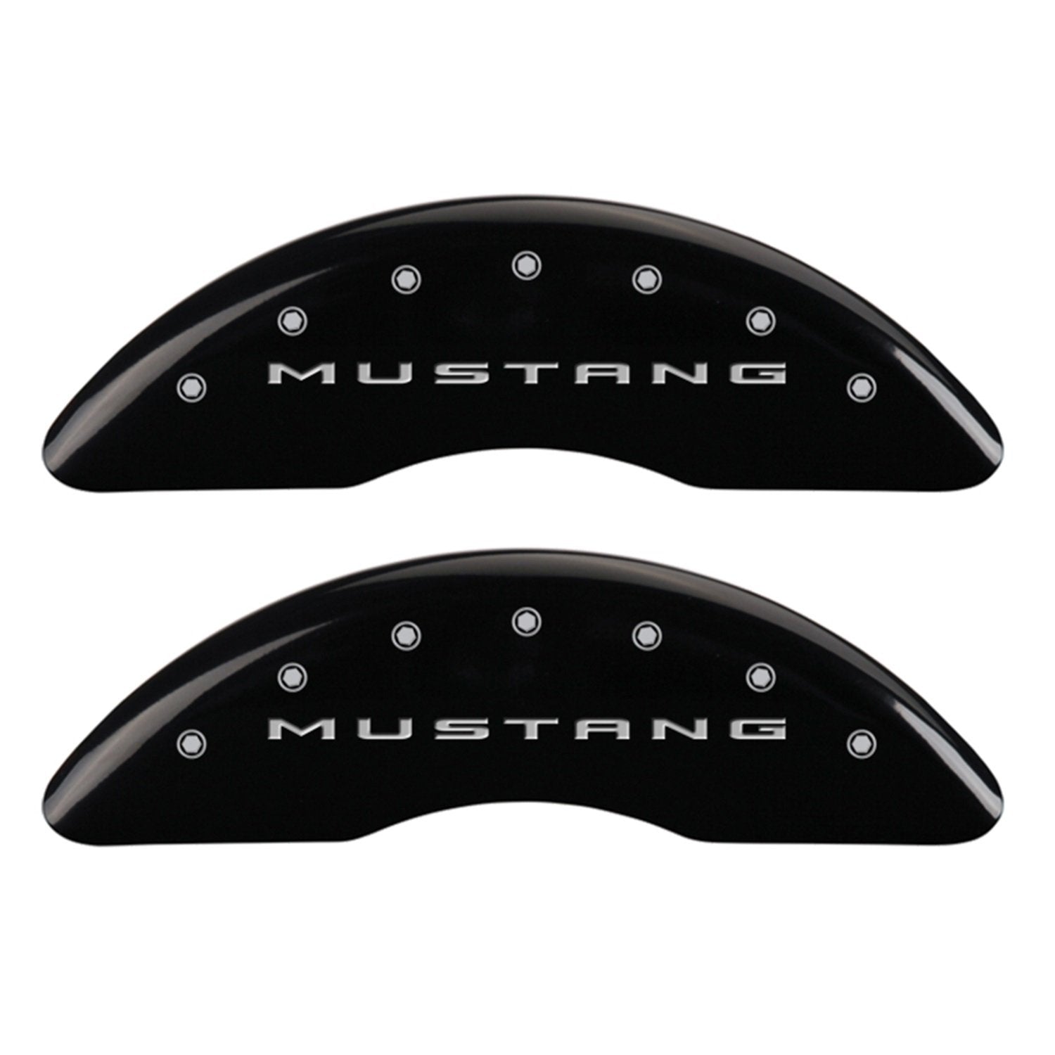 Brake Caliper Covers MGP - 2015-2023 Ford Mustang - Front and Rear Set - Black