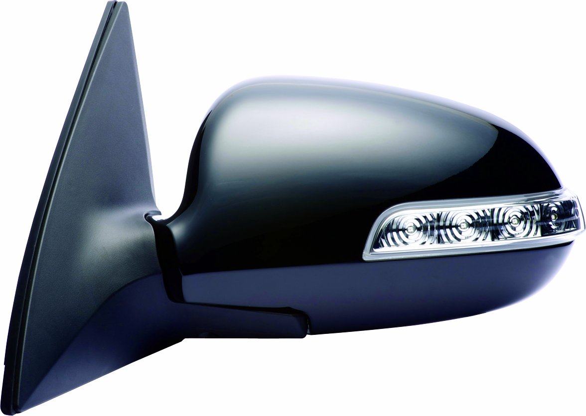 Fit System Driver Side Mirror for Touring Wagon Hyundai Elantra, w/Turn Signal, Black, PTM, Foldaway, Heated Power
