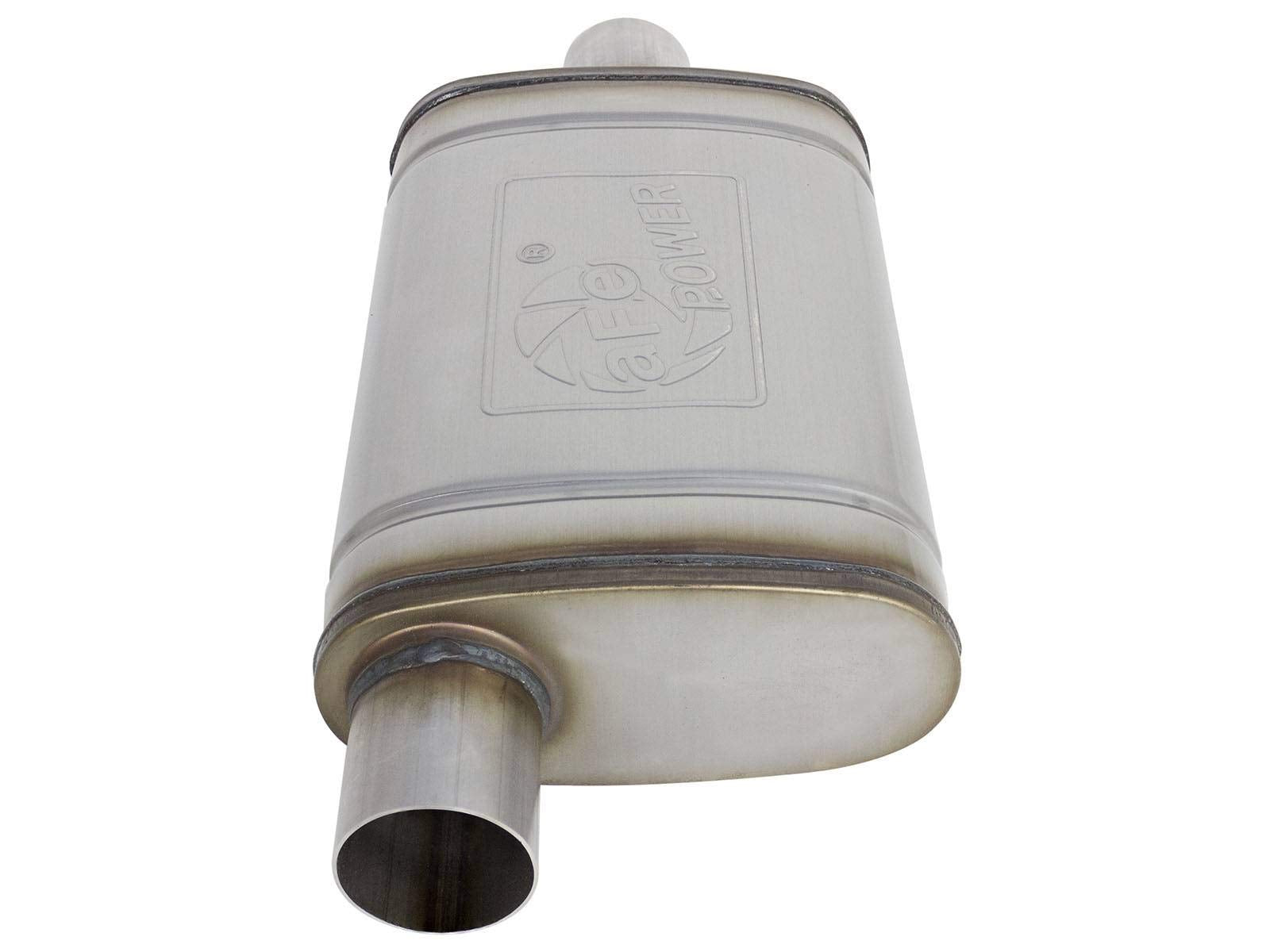 Mach Force-Xp aFe Power 49M00029 2-1/2" 409 Stainless Steel Muffler, 1 Pack