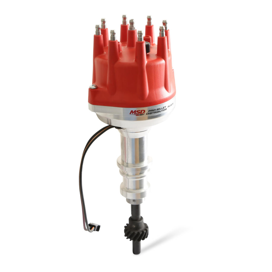 Small Diameter MSD 8579 Pro-Billet Distributor, Iron Gear