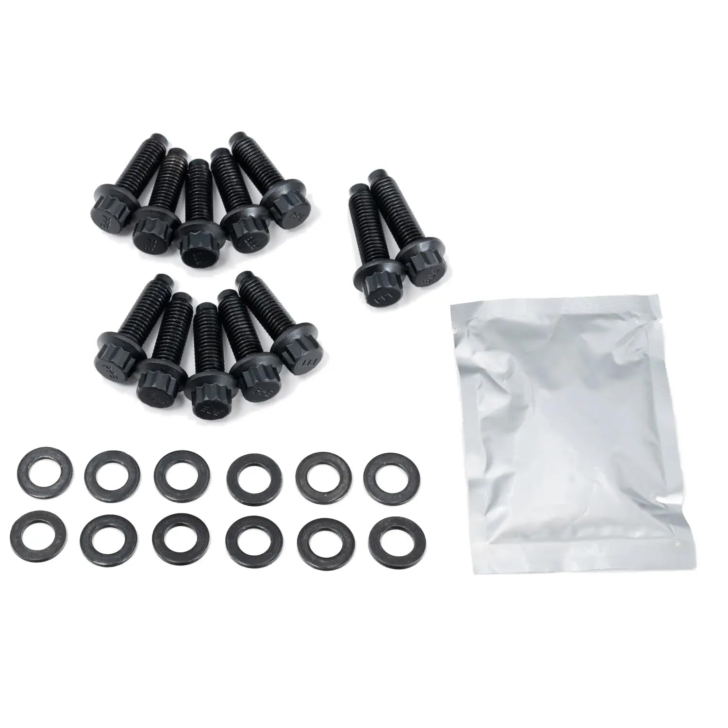 Compatible PPE Up Pipe Bolt Set 116121500 for 2001-2016 GM 6.6L Duramax LB7 LLY LBZ LMM and LML (12 PC)