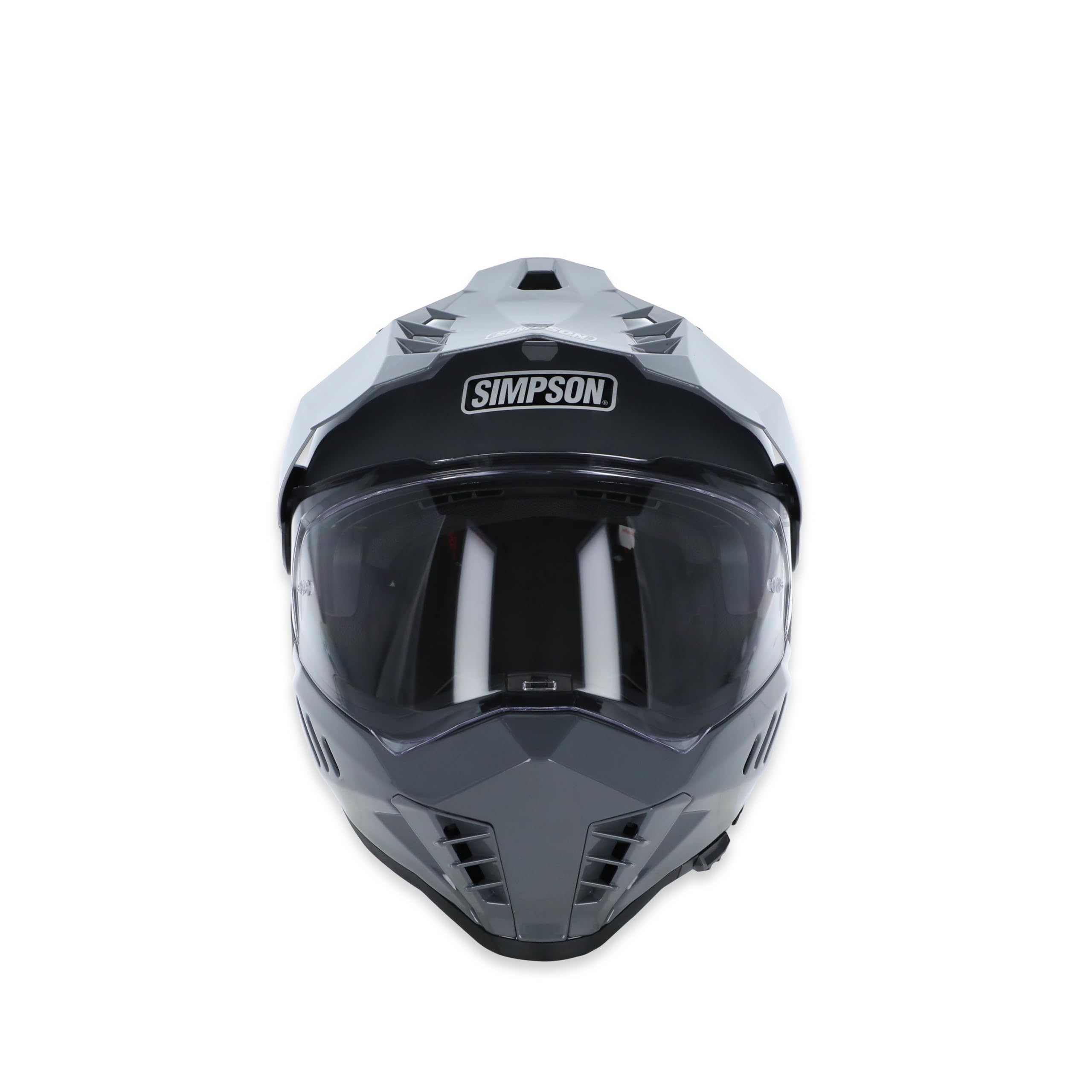Simpson Motorcycle Xcursion Bandit Helmet - Armor - Small | Off Road Dirt Bike UTV Motocross ATV | Full Face | Removable Peak | Clear Pinlock Anti-Fog Visor Shield | DOT ECE Certified (XB4SM)