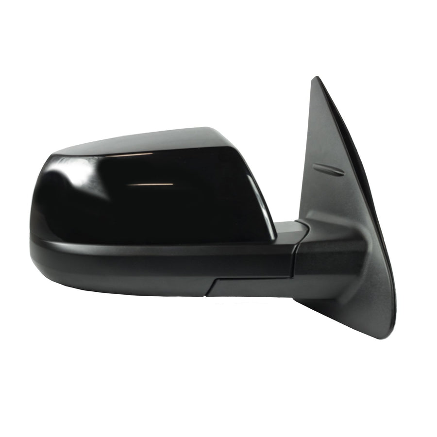 Side Passenger Mirror for Toyota Sequoia SR5 Model, textured black w/PTM cover, foldaway, w/o blind spot detection, Heated Power
