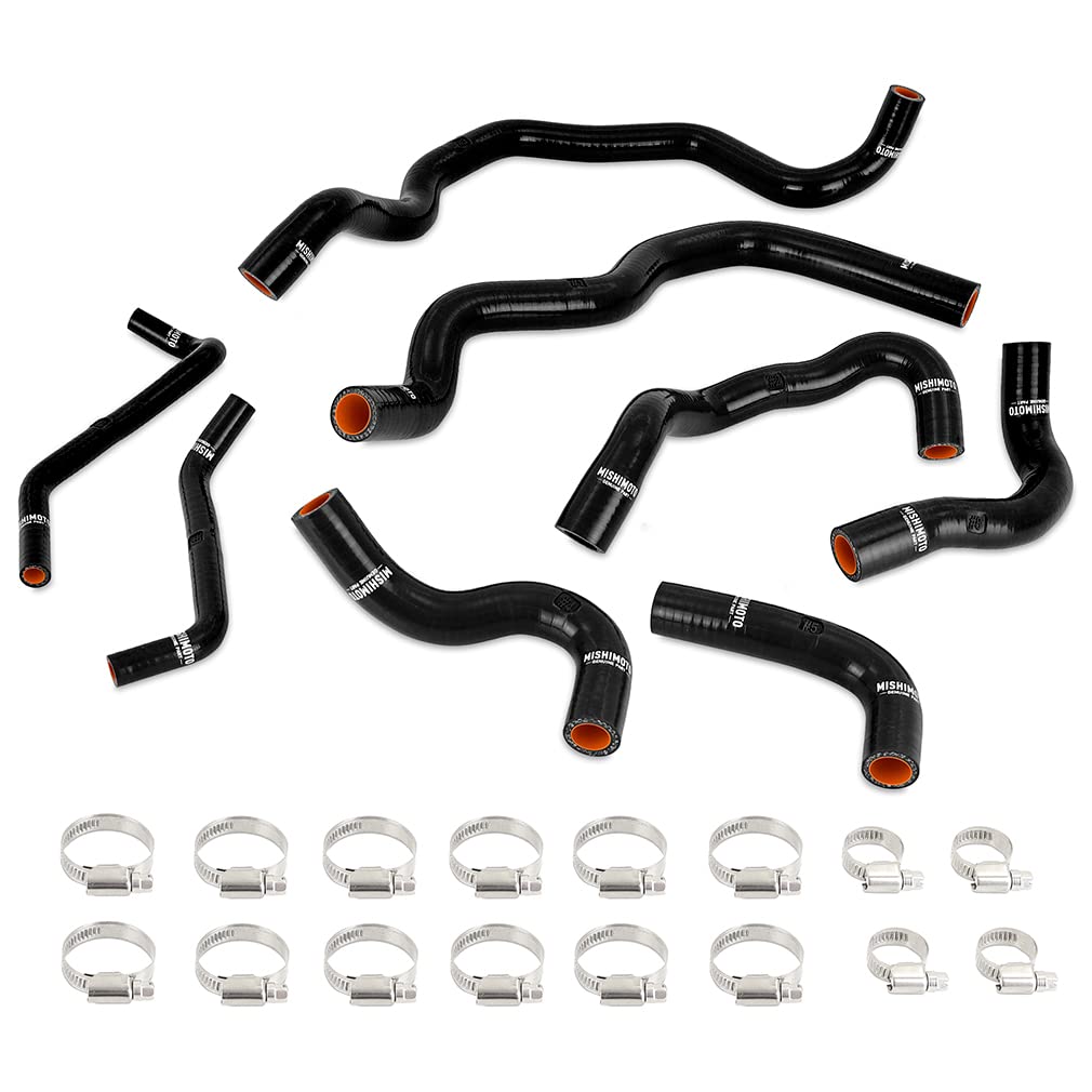 Mishimoto Intercooler Coolant Hose Kit Silicone Compatible With Infiniti Q50/Q60 3.0T 2016+, Black