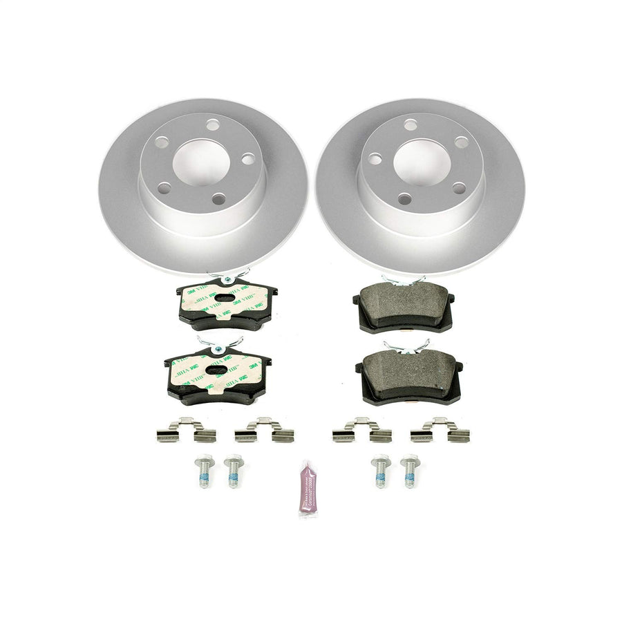 Power Stop ESK4845 Euro-Stop Rear Brake Kit For Audi A6 Quattro 1999-2004 [Model Specific]