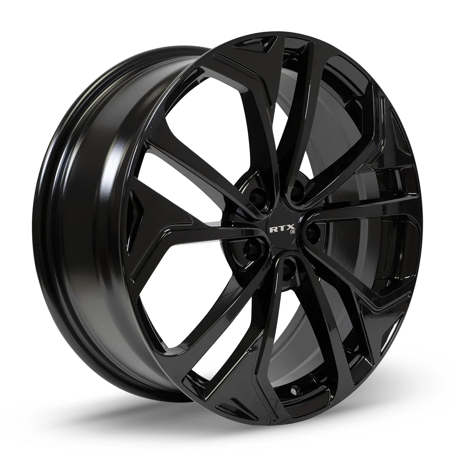 Custom RTX Wheel - 17x7, 40 Offset, 5x114.3 Bolt Pattern, 67.1mm Hub - Gloss Black Rim