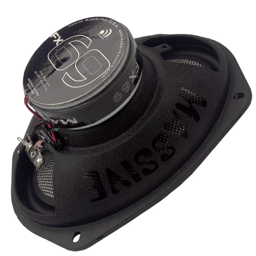 FX69 Massive Audio FX Series 6-Inch x 9-Inch 75-Watt-RMS 2-Way Coaxial Speakers