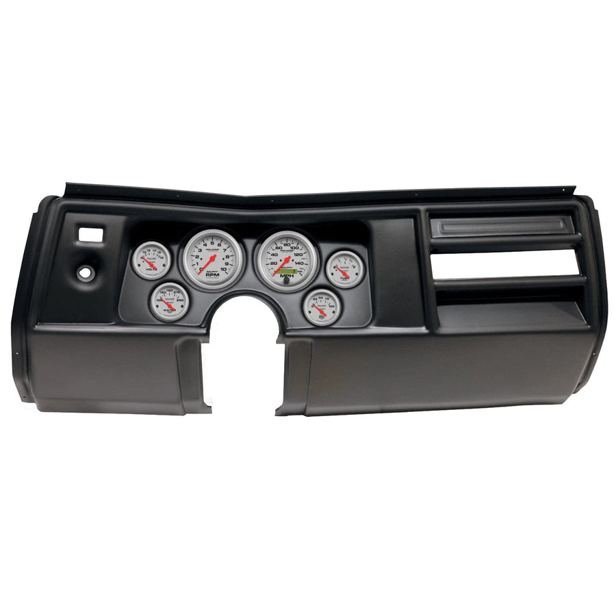 AutoMeter Dash Kit Direct Fit, (3 3/8" X2, 2 1/16" X4), Chevy Chevelle No Vent 69, Ultra-Lite (2908-13)