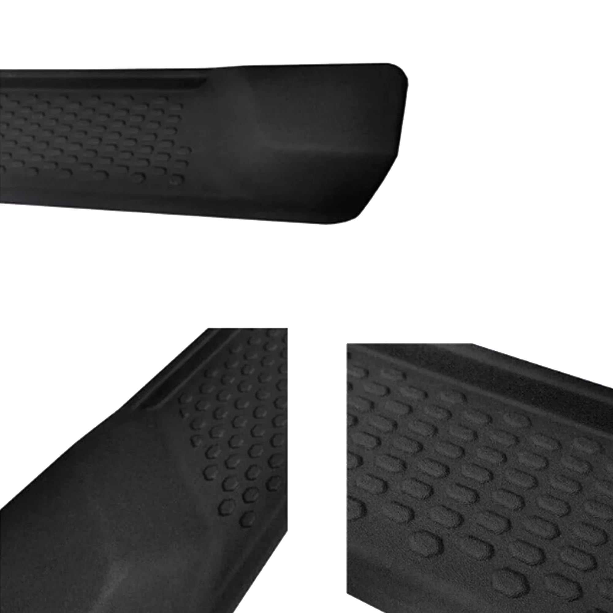 OEM Replica Black Horse Running Boards Compatible with 2018-2024 Jeep Wrangler JL -RJEWRJL2