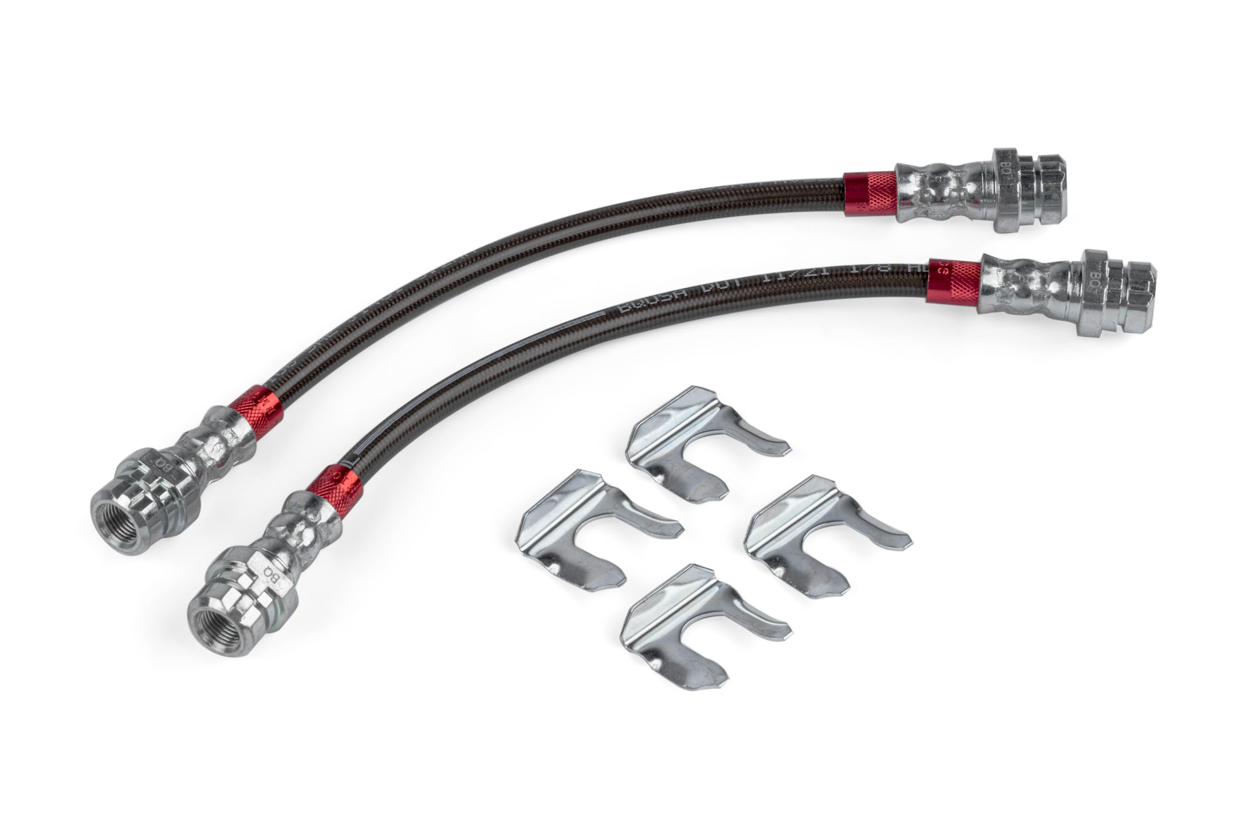 Braided Stainless Steel Brake Lines APR BRK00048 - Set of 2 - Rear