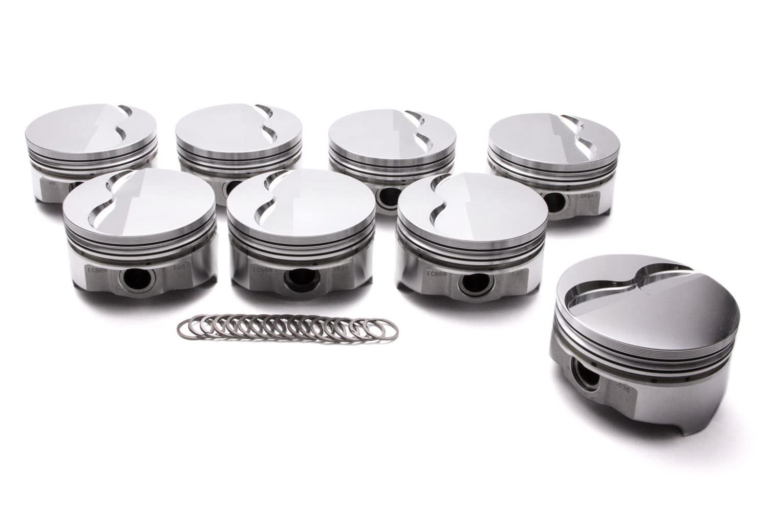 Icon Premium PistonsIcon Forged, 4.155 in Bore, 1/16 x 1/16 x 3/16 in Ring Grooves, Minus 4.30 cc